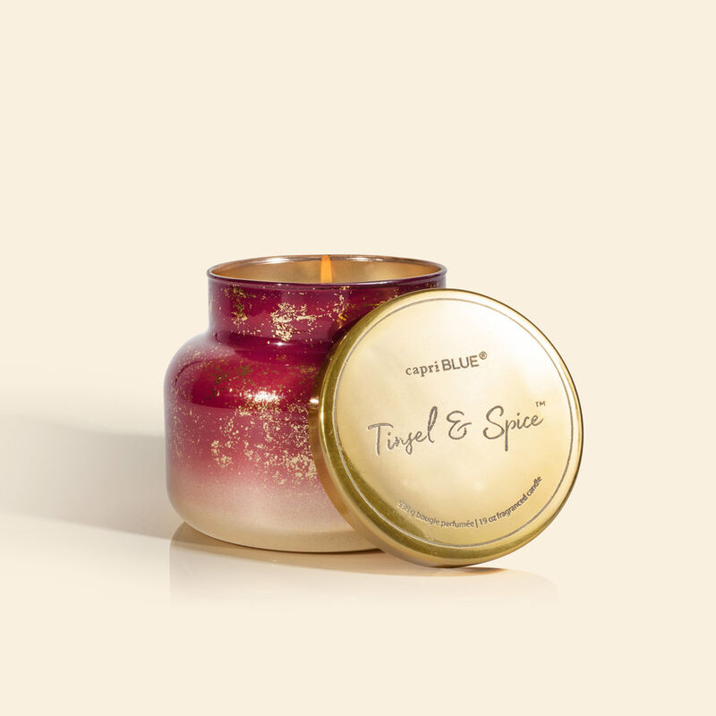Tinsel and Spice Glimmer Signature Jar, 19 oz is a holiday scent image number 2